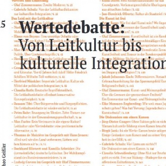 Kostenfrei als E-Book: »Wertedebatte – Von Leitkultur bis kulturelle Integration«